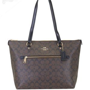 Coach Signature Gallery Crossgrain Leather Tote